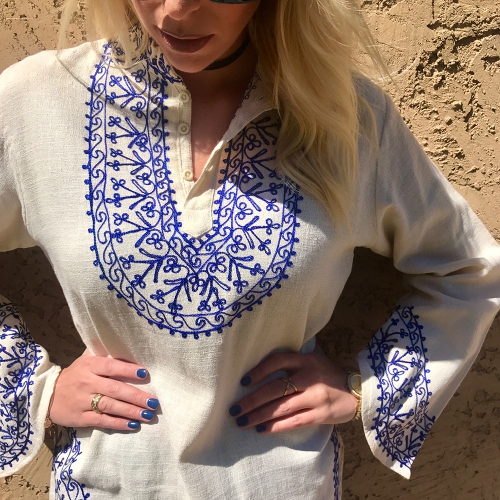 Majestic linen top